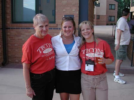 Lois Bell, LeTina with Colorado College catering, and Sue Rhodes